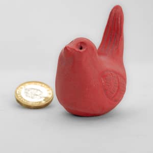 Red Matt Porcelain Bird