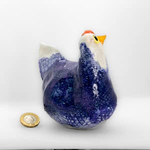 Midnight Blue with White Clay Chicken